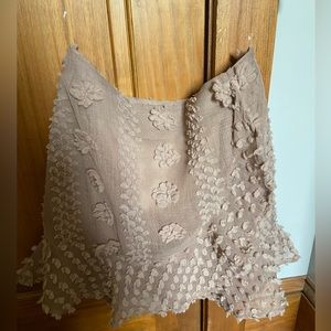 Pink lily boutique mauve skirt with flower details